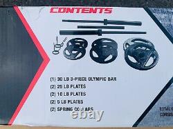 CAP Barbell Olympic Weight Set, 110 LBS with Plates Ships FAST