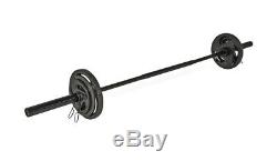 CAP Barbell Olympic Weight Set & 7 Bar 110 LBS Cast Iron Plates FAST SHIP