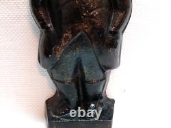 COLONIAL MAN CAST IRON DOORSTOP, BOOKEND, DECOR Solid, No Markings, 7 1/2 lbs