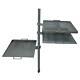 Camp Chef Over Fire Grill Griddle Swivel Charcoal Box 2-piece Steel Stake 36 Lbs