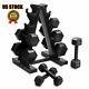 Cap Barbell Popular 100 Lb Cast Iron Hex Dumbbell Weight Set With Rack Usa Stock