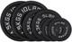 Cast Iron 2-inch Olympic Weight Plates Set 35 Lbs (2x 2.5/5/10 Lb), Black
