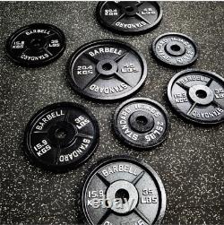 Cast Iron 2 Weight Plates Home Gym Weights Training Discs Bar Lifting