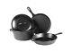 Cast Iron 4 Piece Cookware Set, Kitchen, Durable, Easy Cleaning And Even Heating
