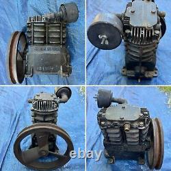 Cast Iron Air Compressor Pump Head With 10 Diameter Flywheel 43lbs? USA MADE