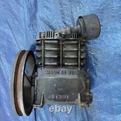 Cast Iron Air Compressor Pump Head With 10 Diameter Flywheel 43lbs? USA MADE