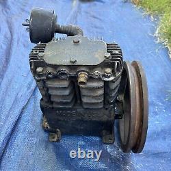 Cast Iron Air Compressor Pump Head With 10 Diameter Flywheel 43lbs? USA MADE
