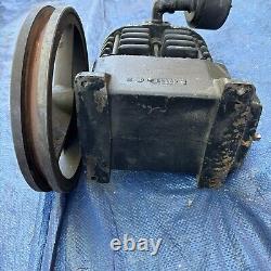 Cast Iron Air Compressor Pump Head With 10 Diameter Flywheel 43lbs? USA MADE