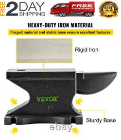 Cast Iron Anvil, 100 Lbs(45kg) Single Horn Anvil with 10.4 x 5 in Countertop and
