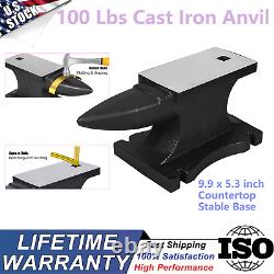 Cast Iron Anvil 100 Lbs Anvil With 9.9 X 5.3Countertop Stable Base For Bending