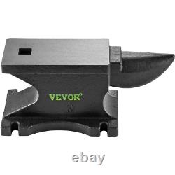 Cast Iron Anvil, 100 Lbs Single Horn Anvil with 10.4 x 5 in Countertop and Stabl