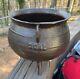 Cast Iron Cauldron/pot. 2 Gal. 3 Legs Gate-marked Pre-1900s Antique Restored