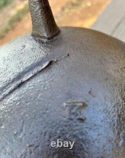 Cast Iron Cauldron/Pot. 2 gal. 3 Legs gate-marked Pre-1900s Antique Restored