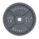 Cast Iron Classic Olympic Barbell Weight Plates 2.5 100lb Set 2-inch Plates