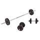 Cast Iron Decathlon Barbell, Dumbells And Weight Discs Weight Training Kit