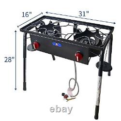 Cast Iron Double Burner For Outdoor Cooking Gas Stove