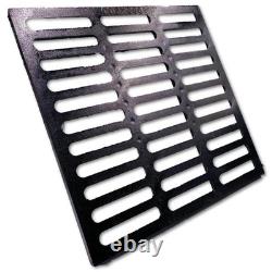 Cast Iron Drain Grate, 24x24 Outdoor Cover, B125 Class Channel, Durable Heavy