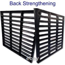 Cast Iron Drain Grate, 24x24 Outdoor Cover, B125 Class Channel, Durable Heavy