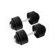 Cast Iron Dumbbell Set, Adjustable From 40 To 105lbs With Protective Coating