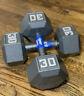 Cast Iron Hex Dumbbells Weights 5 10 15 20 25 30 35 40 45 50 60 Lb Select-weight
