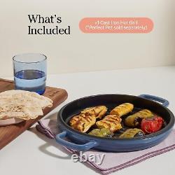 Cast Iron Hot Grill Toxinfree 10.5 Round Enameled Cast Iron Grill Pan Indoo