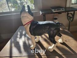 Cast Iron Hubley Style Boston Terrier Large Dog Animal Door Stop Doorstop 7 Lbs+