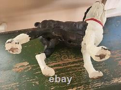 Cast Iron Hubley Style Boston Terrier Large Dog Animal Door Stop Doorstop 7 Lbs+