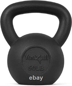 Cast Iron Kettlebell 5 lb 50 Pound Workout Weight, Fitness Lifting Workout New