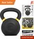 Cast Iron Kettlebell 71 Lbs Powder Coated Non-slip Handle Home Workout Gear