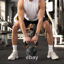 Cast Iron Kettlebell Black 60 lb Kettlebells Weights Exercises Strength Training