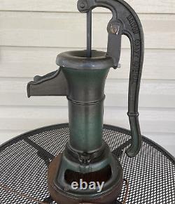 Cast Iron Lamp Base Hand Pump By Ranch Craft Original 16 Lbs Green Sears Roebuck