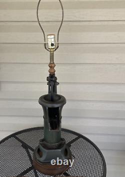 Cast Iron Lamp Base Hand Pump By Ranch Craft Original 16 Lbs Green Sears Roebuck