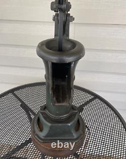 Cast Iron Lamp Base Hand Pump By Ranch Craft Original 16 Lbs Green Sears Roebuck