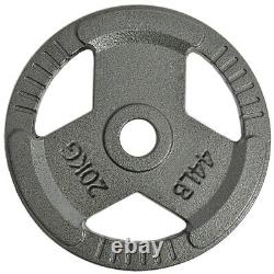 Cast Iron Olympic 2-inch Weight Plates, 2.5 45LB Single/Pair