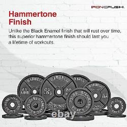 Cast Iron Olympic Weight Plates 2.5LB45LB, 2-inch Hole & Anti-Rust Hammertone