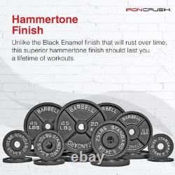 Cast Iron Olympic Weight Thin Plates 45LB 2 Pcs