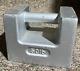 Cast Iron Painted Grip Handle Test Weight 50lb Mass Silver Fast Shipping