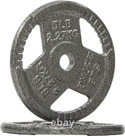 Cast Iron Plate Weight Plate for Strength Training and Weightlifting, Olympic or