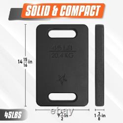 Cast Iron Ruck Weight Weighted Plate for Rucking, Swings, Squat, Strength Training