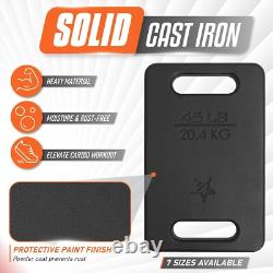 Cast Iron Ruck Weight Weighted Plate for Rucking, Swings, Squat, Strength Training