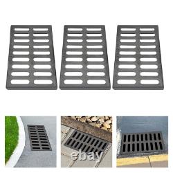 Cast Iron Sewer Grate Strainers Drain Catch Basin Cover Trench Drainage Outdoor