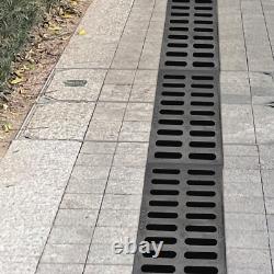 Cast Iron Sewer Grate Strainers Drain Catch Basin Cover Trench Drainage Outdoor