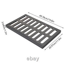 Cast Iron Sewer Grate Strainers Drain Catch Basin Cover Trench Drainage Outdoor