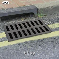 Cast Iron Sewer Grate Strainers Drain Catch Basin Cover Trench Drainage Outdoor