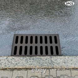 Cast Iron Sewer Grate Strainers Drain Catch Basin Cover Trench Drainage Outdoor