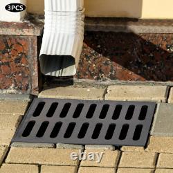 Cast Iron Sewer Grate Strainers Drain Catch Basin Cover Trench Drainage Outdoor