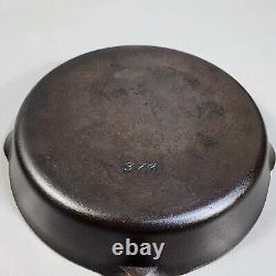 Cast Iron Skillet Mystery Marking 379 Possible Griswold 11 1/4 Dual Spout