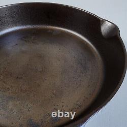 Cast Iron Skillet Mystery Marking 379 Possible Griswold 11 1/4 Dual Spout
