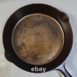 Cast Iron Skillet Mystery Marking 379 Possible Griswold 11 1/4 Dual Spout