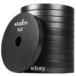Cast Iron / Solid Steel Weight Plates set of 60-65 LBS 1 Hole Weight Plate